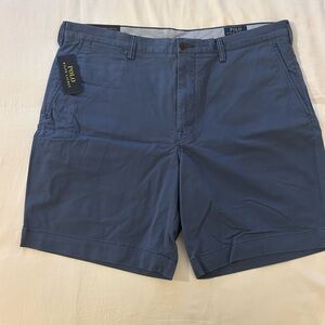 Ralph Lauren Polo Men's Navy Blue Flat-Front Shorts